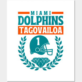 Miami Dolphins Tua Tagovailoa 1 American Football Posters and Art